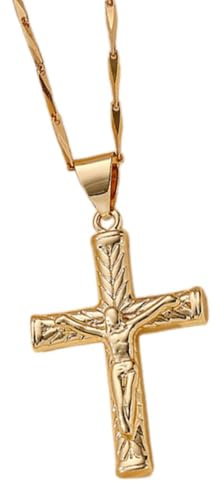 Kupferkreuz Halskettenanhänger mit verstellbarer Länge, geeignet für alle Geschlechter und Freizeitoutfits, Geburtstagsgeschenke für Frauen, Schmuck, goldene Halsketten für Frauen, Halskettenanhänger