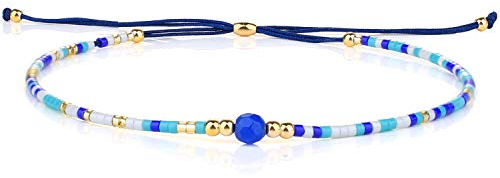 KELITCH Kristall Edelsteine Mix Perlen Freundschaft Armbänder Charme Einstellbar Armband Neue Schmuck (Farbe 3)