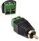 RCA Cinch Fiche Visser Borne Easy Fit Connecteur pour l'audio vidéosurveillance CCTV Caméra