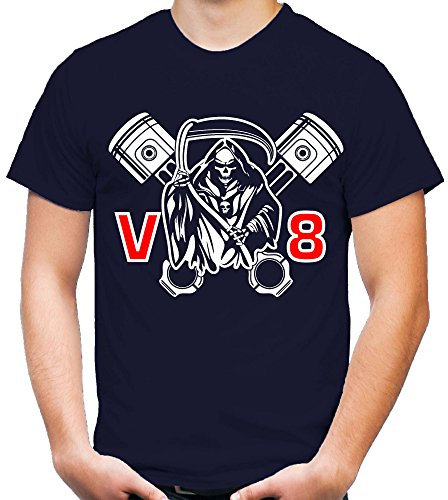 V8 Männer und Herren T-Shirt | Spruch Auto Geschenk | M3 (XXL, Navy)