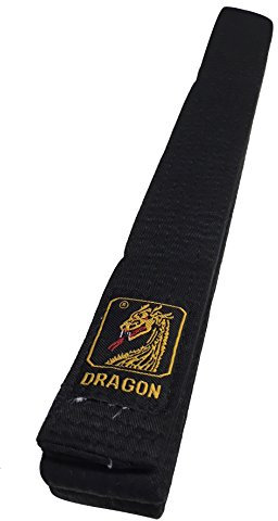 Karategürtel Judogürtel Budogürtel Dragon Schwarz 100% Baumwolle (280)