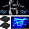 2Pcs 3D Car Door Step LED Welcome Logo Shadow Ghost Light Projector Lamps, No Drill Automotive Step lights Door Courtesy Lights Fits All Vehicle Models (Blue Horse)