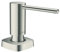 Hansgrohe 40468800 Lavabos y fregaderos, Acabado de Acero Inoxidable, dosificador de jabón rectangular