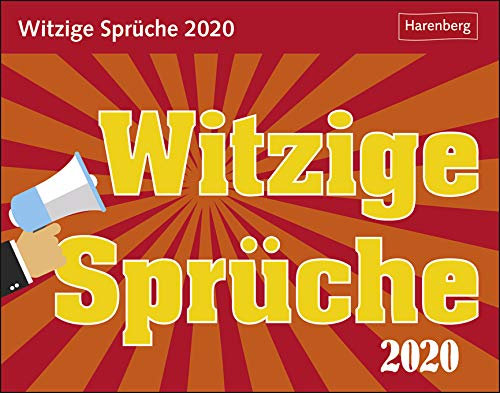 Witzige Sprüche - Kalender 2020 - Harenberg-Verlag - Tagesabreisskalender mit frechen Sprüchen und Zitaten - 14 cm x 11 cm