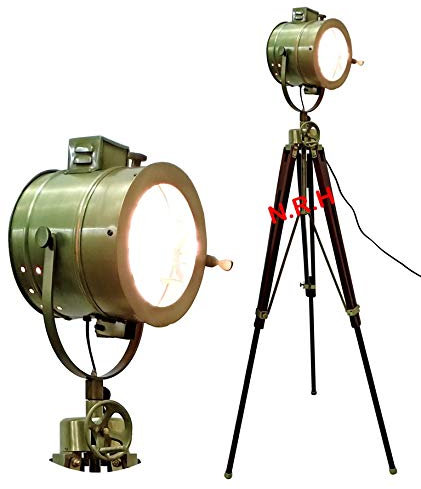Theater Stage Spotlight Nautical Tripod Floor Lamp