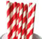 Paper Straws 30Pcs/50Pcs Pack Red and White Stripe Biodegradable Drinking, Birthday, Party, Christmas, Xmas, Cafe, Restaurant, Wedding Straw in Bulk (50, 8x210)