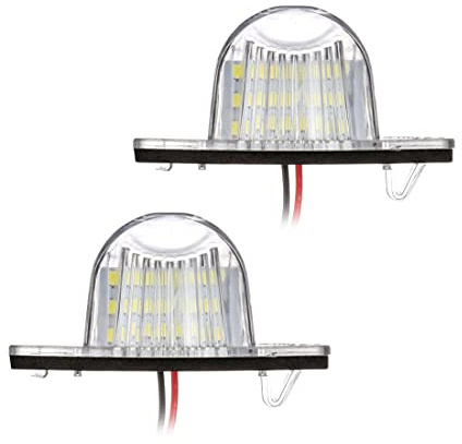 2 Pcs/Set 18 LED Lamp Number License Plate Light for H-onda Fit for J-azz Odyssey Stream CR-V HR-V FR-V Crosstour Insight CRV LOGO 3D