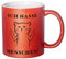 Glitzer Tasse mit Spruch Ich hasse Menschen | Rot | Katze | 330ml | doppelseitig bedruckt | Für Katzenliebhaber als witzige Geschenkidee zu Weihnachten für beste Freundin oder Kollegin