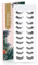 EMEDA Natürliche Falsche Wimpern 10 Paare 2 Stile Klares Band Natürliche Wimpern Weiche Wispern Falsche Wimpern Katzenaugenwimpern 100% handgefertigte natürlich Wimpern Natural false lashes (mix)