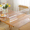 Tischfolie transparent 1.5mm 80 x 160cm Transparente Tischdecke Tischschutz, PVC Glasklar Folie Tisch Schutzfolie, Wasserdicht Schutztischdecke, Tisch Schutzfolie