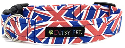 Union Jack British Dog Collar (M)