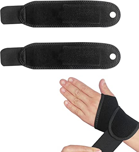 TSLRSA 2 Pcs Handgelenk Bandagen Fitness,Kraftsport Handgelenkstütze Gelenkbandage Schlaufen Krafttraining Workouts Übungen,Handgelenkstütze,Handbandage Handgelenk Wrist Wrap für Männer und Frauen