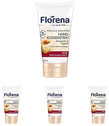 Florena Handcreme Konzentrat, 4er Pack (1 x 50 ml)