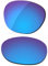LenzReborn Polarisierte Gläser, kompatibel mit Ray-Ban RB2132-55 Sonnenbrille – weitere Optionen, Eisblau – polarisiert, verspiegelt, Einheitsgröße