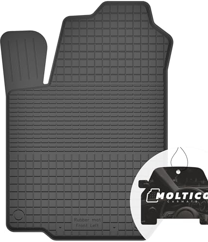 Fahrer Gummimatten mit Rand Auto Fußmatten Gummi Automatten Passgenau 1-teilig Set - passend für Mitsubishi Space Star I 1998-2005