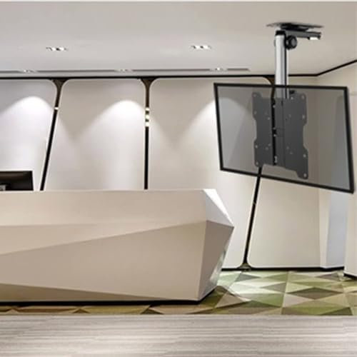 Soporte De Techo Motorizado - Soporte De Techo para TV, para Televisores De 17 A 37 Pulgadas, Soporte Abatible para TV/Monitor De 0-90°, ±30° Giratorio Izquierda/Derecha, VESA Máx. 200x200 Mm