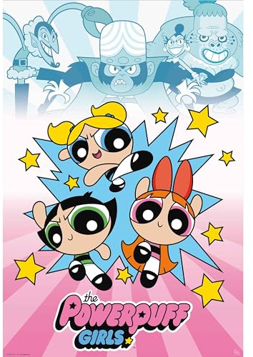ABYSTYLE - Super Nanas Poster Mädchen gegen Bösewichte (91,5 x 61 cm)
