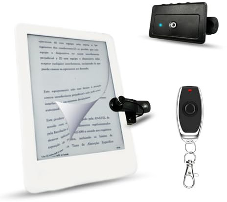 Remote Control Page Turner for Kindle Reading-Remotely Click Page Turner for iPhone.iPad,Taking Photos Accessories, Phone Screen Device Tapper for iOS Android
