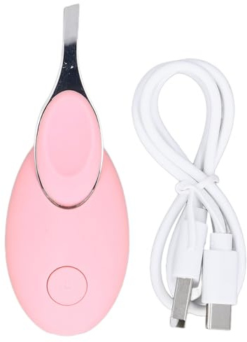 Pince à épiler électrique Rechargeable pour L'épilation des Sourcils, Conception Visible, Simple et Pratique, Outil Polyvalent pour L'épilation des Sourcils et du Visage (Rose)