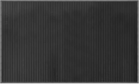 vidaXL Teppich, Bambusteppich Rechteckig, Bambusmatte rutschfest für Wohnzimmer, Läufer Küchenteppich Flurteppich, Modern, Grau 60x100cm Bambus