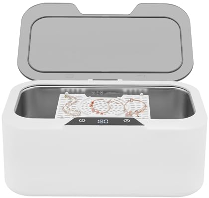 Máquina de limpieza ultrasónica para joyas, limpieza ultrasónica, huellas, aceite, polvo, manchas, Bambú