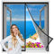 Magnet Fliegengitter Fenster Vorhang 165x110 cm, Türvorhang Moskitonetz Terrassentür Fliegennetz Insektenschutzgitter für Türen, Balkon Insektenschutz Tür, Vorhang Magnet Schwarz Verstärkte