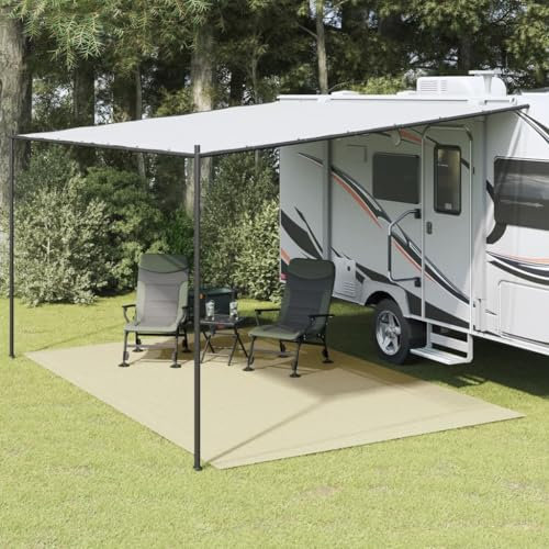 Homgoday Alfombra de cocina para pasillo, alfombra de camping, color crema, 5 x 3 m, alfombra de cocina para pasillo, alfombra de salón, alfombras dormitorio