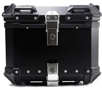POIBNZ Motorrad Topcase für CFMoto CF Moto 800MT MT800 800 MT 800, Multifunktionale Wasserdicht Tragbares Motorradkoffer, Motorrad Reise Aufbewahrungsbox Sicher und Langlebig,36L-Black