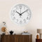 Gentpovth 8 Zoll 20 cm Wanduh, Ohne Tickgeräusche Wanduhr, mit Klare und farblose Glasscheibe, Weißer Rand und gut ablesbare Schwarze Zeiger, Schaffen Sie eine ruhige Umgebung, für Schule, Zuhause