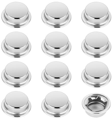 Classicseali 12pcs 5/8 Inch Dolly Wheel Lock Washer,Push Nuts,Stainless Steel Axle Cap for Rolling Bins, Lawn Wagons and Hand Trucks,Reliable Alternative to Cotter Pins