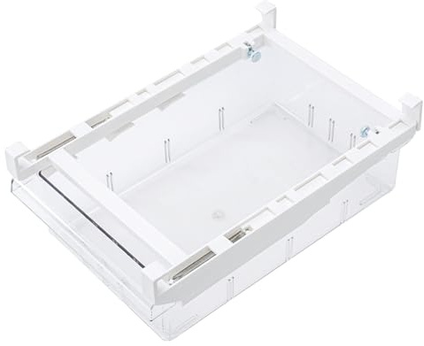 Sunicon Fridge Drawer Organizer, Pull Out Shelf Storage Transparent Organizer, Large Capacity Transparent Fridge Storage Container Holder, for Egg, Fruit, Vegetable, Seafood, Meat