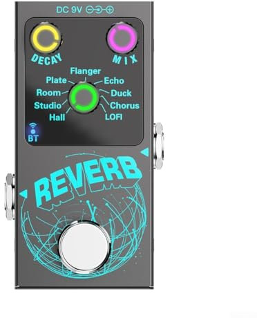 Guitar Reverb Effektgerät mit 9 Sounds unabhängigen Einstellungen für maßgeschneiderte Audioerlebnisse