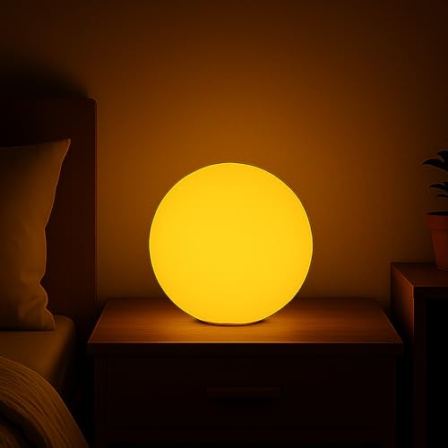 RKDTX LED-Kugel-Licht, 15,2 cm, schnurloses Kugellicht mit Fernbedienung, 16 Farbwechsel-Nachtlicht für Kinder, wiederaufladbare Stimmungslampe, IP68 wasserdicht für Zuhause, Party, Pool