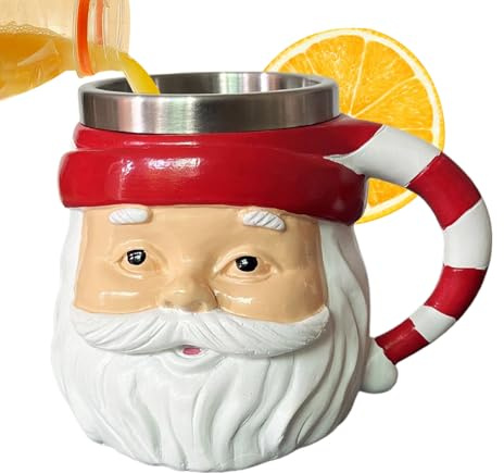 Tazas de Navidad – Tazas de café de Navidad, 250 ml con asa para cocina, cumpleaños, niñas, decoración de vacaciones, chocolate