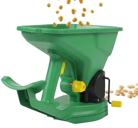 Holdes Spandiconcime Manuale Per Prati | Strumento Manuale Per Spargimento In Giardino E,Attrezzo Portatile ed Ergonico per la Piantagione con Controllo Regolabile per Cortili Piccole Fattorie Vivai