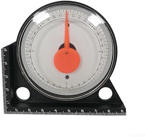 Inclinometro magnetico goniometro con livello di inclinazione e misurazione dell'angolo, gamma 0-90°, precisione 0,1°, alloggiamento in ABS