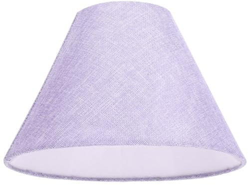 Kleiner Lampenschirm für E14/e27-fassung aus Leinenstoff | Schreibtischlampe und Wandlampe, Zuhause und Hotel, Zubehör in Violett und Blau