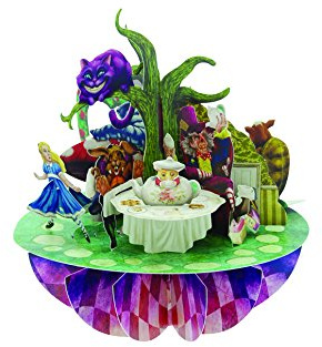 Santoro Pirouettes Alice in Wonderland 3D Pop Up Greeting Card