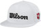 Wilson Herren Men's Tour Flat Brim Hut, Weiß/Schwarz, Einheitsgröße