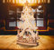 Wichtelstube-Kollektion XXL 64cm Schwibbogen LED Weihnachten inkl. Timer Schwippbogen, Lichterbogen aus Holz für Weihnachten