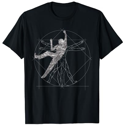 Vitruvianischer Mensch Kletter und Outdoor Boulder T-Shirt
