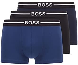 BOSS Men's Trunk 3p Organic Co Boxer Shorts, Open Miscellaneous 970, L
