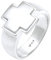 Kuzzoi Siegelring Herrenring Kreuzring, massiver Ring (15 mm) mit Kreuz Symbol für Herren in 925 Sterling Silber, Gebet Kreuz Ring für Männer, Ringgröße 66, 0601851121_66