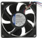 ebm-papst 8450 DC-Axiallüfter, Sintec-Sleeve, 12 V dc / 3.6W, 80 x 80 x 25mm, 4400, 82m³/h