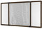 Ventanara® Insektenschutz Schiebe Fenster Fliegengitter Mückenschutz (50 x 75 cm, braun)