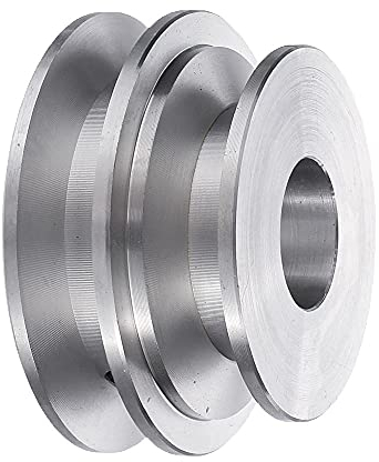 /G 1 stücke Aluminiumlegierung Doppelnut 60 & 50 MM Riemenscheibe 10 MM Feste Bohrung Riemenscheibe für Motorwelle 10 MM Rundriemen