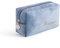 Trousse à Maquillage Trousse de Toilette Voyage Velours Pochette de Rangement Cosmétique Accessoire Organisateur Sac à Crayons Multifonctions Portable pour Hommes et Femmes Bleu