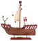 Büttner Sammler Edition Modellschiff Schiffsmodell Modellbau Holzmodell Standmodell klein zur Dekoration kein Bausatz Handelsschiff Hanse KOGGE 20cm