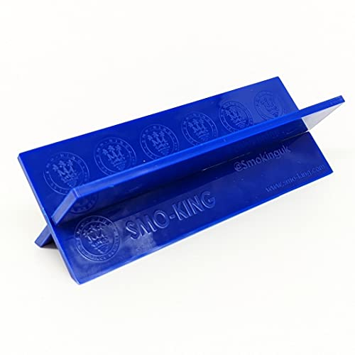 Ultimate Tabler V 2.0 X SMO King Cradle Planck for Rolling Paper Stand | Classic King Size Portable Rolling Tray Interlocking Hand Rolling Aid - Blue
