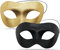 Maskerade Maske, Schwarz venezianische masken Klassisches goldene maske karneval maske Cosplay maskenball masken Mit elastischem Seil für Mann-Frauen-Paar (Schwarz+Gold)